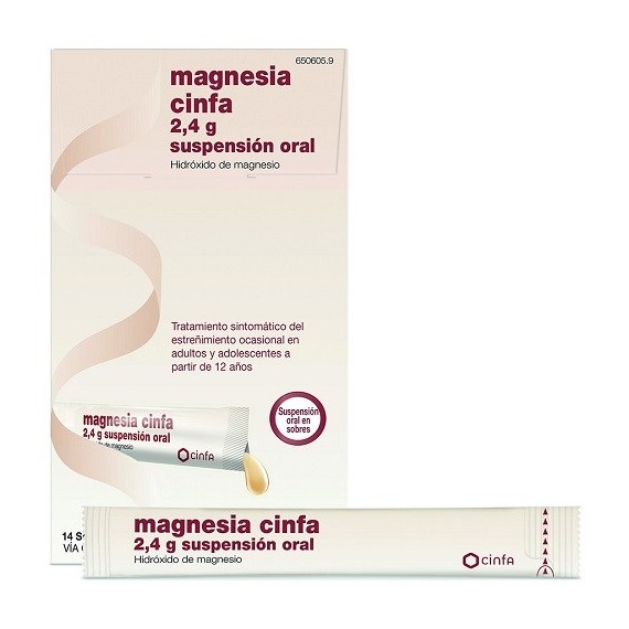 MAGNESIA CINFA 2,4 g SUSPENSION ORAL, 14 sobres - 1