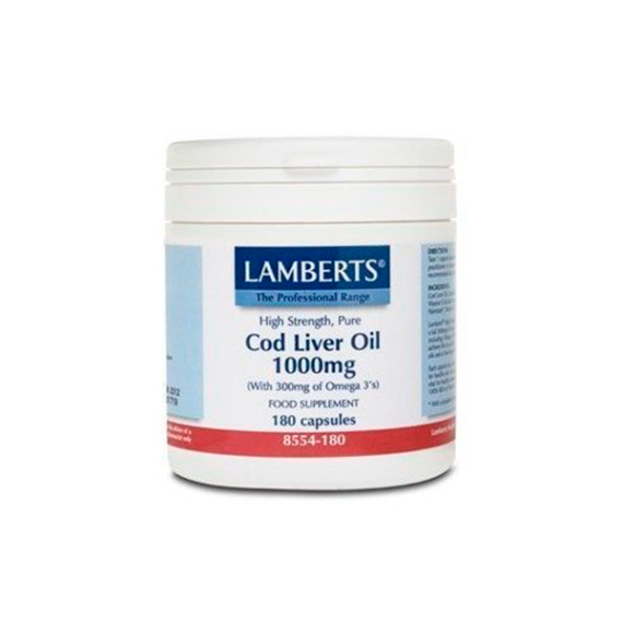 LAMBERTS COD LIVER  HIGADO DE BACALAO 180 CAPS - 1