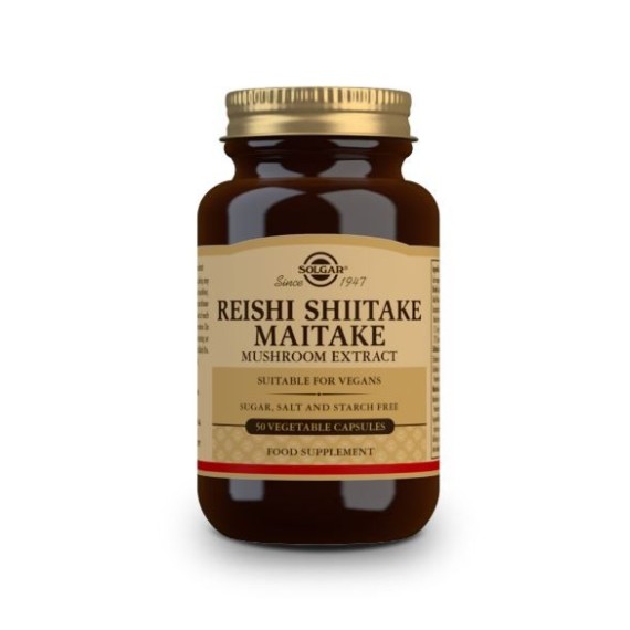 SOLGAR REISHI, SHIITAKE Y MAITAKE 50 CAPS REF.2327 - 1