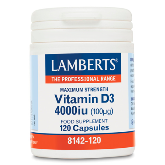 LAMBERTS VITAMINA D3 4000 IU 120 CAPS - 1