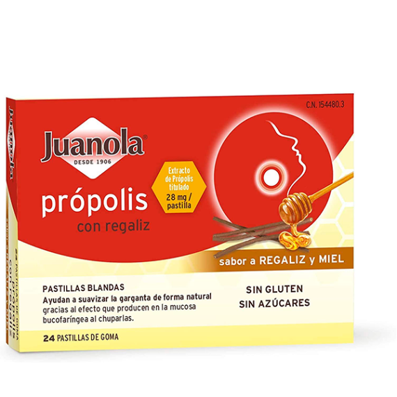 JUANOLA PROPOLIS REGALIZ-MIEL 24 U - 1