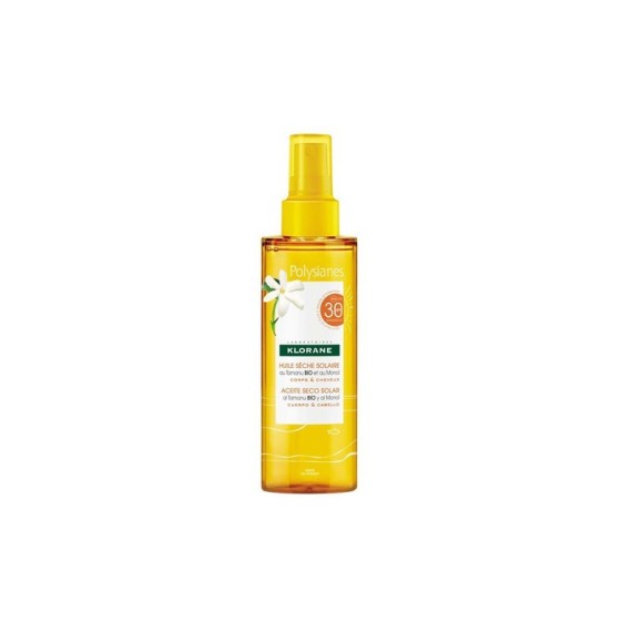 Aceite seco Solar SPF30 Polysianes 200ml Klorane - 1