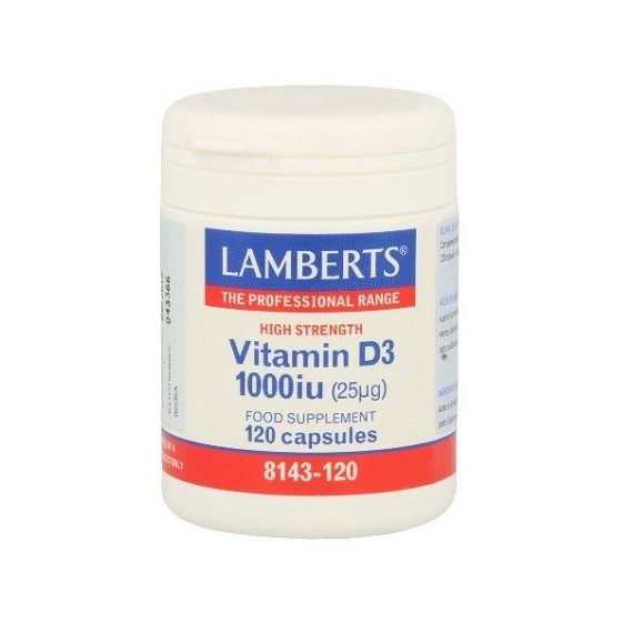 LAMBERTS VITAMINA D3 1000 IU 120 CAPS - 1