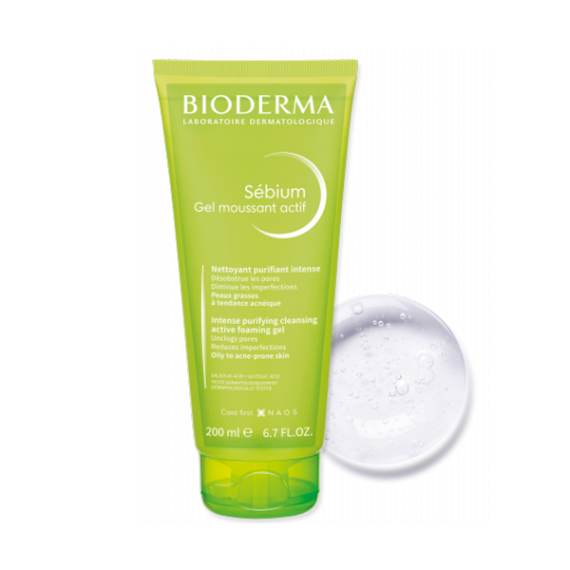 BIODERMA SEBIUM GEL MOUSSANT ACTIF 200 ML - 1