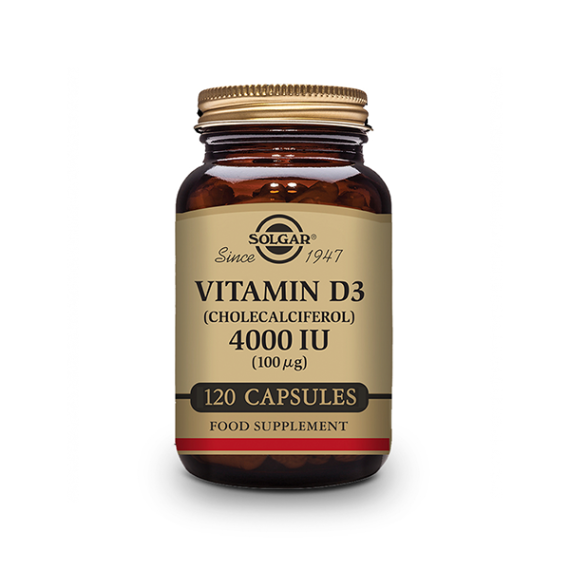 SOLGAR VITAMINA D3 4000 UI 120 CAPS REF.52908 - 1