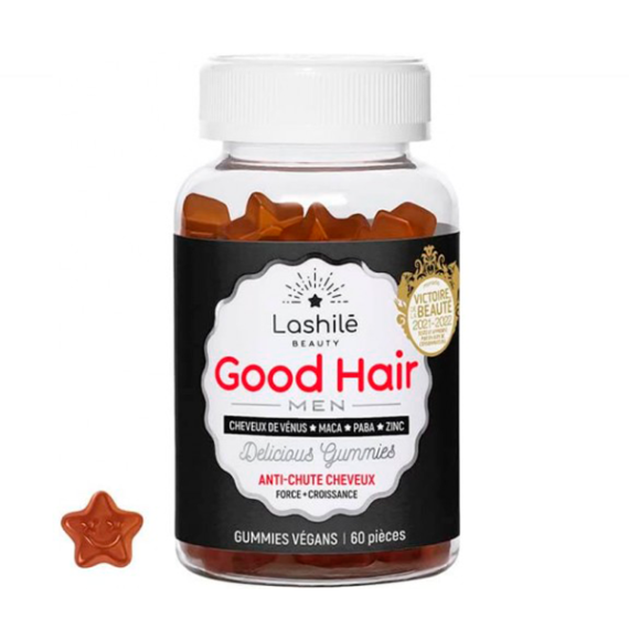 LASHILE GOOD HAIR MEN 60 GOMINOLAS VEG - 1