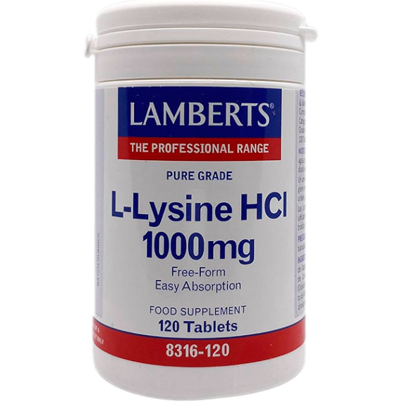 LAMBERTS L-LISINA HCL 1000 MG 120 TABS