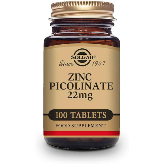 SOLGAR ZINC PICOLINATO 22 MG 100 COMP REF.3725