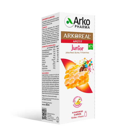 ARKOREAL APETIT JUNIOR SABOR PERA/PLATANO JARABE