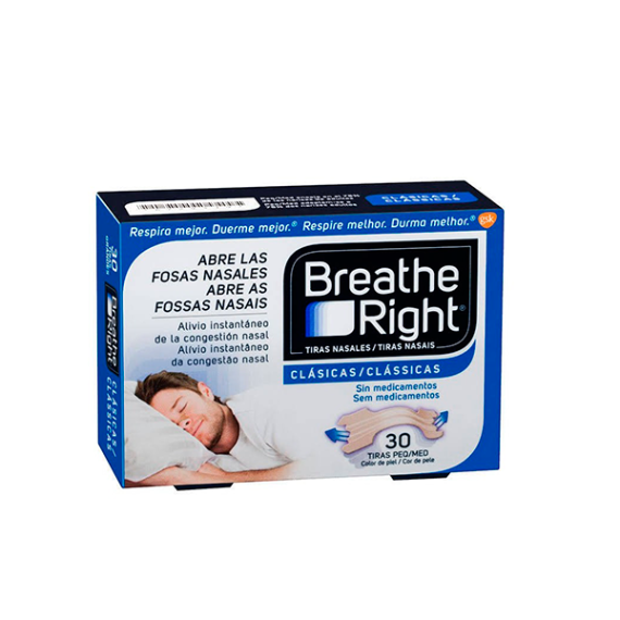 BREATHE RIGHT TIRAS NASALES T-PEQ-MED 30 U