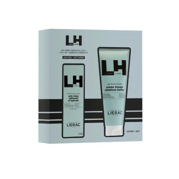 LIERAC COFRE HOMME FLUIDO ANTIEDAD+GEL DUCHA