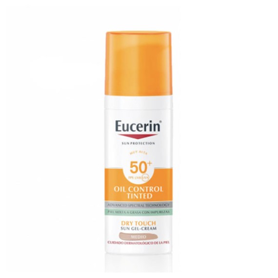 EUCERIN SOLAR SPF50 OIL CONTROL COLOR MEDIO 50ML