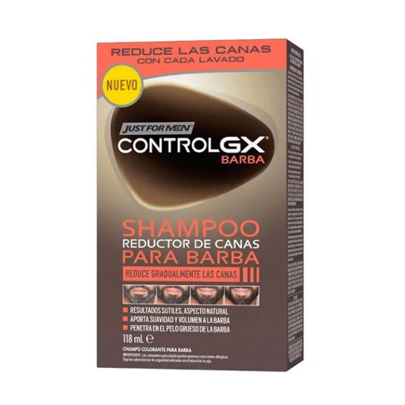 JUST FOR MEN CONTROLGX CHAMPU CANAS BARBA 118 ML