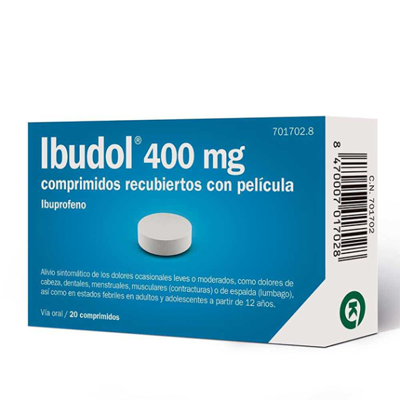 IBUDOL 400 MG COMPRIMIDOS RECUBIERTOS CON PELICU