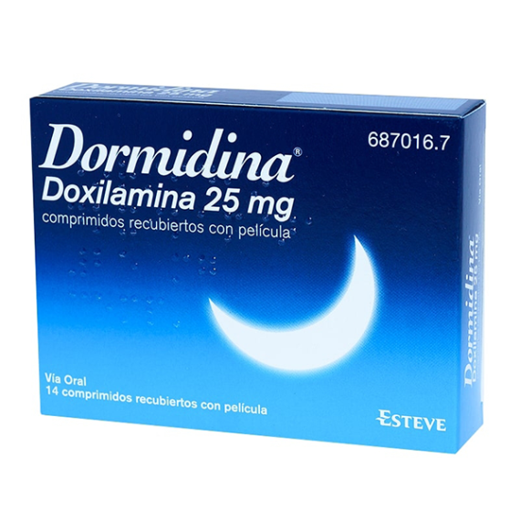 DORMIDINA DOXILAMINA 25 mg COMPRIMIDOS RECUBIERT