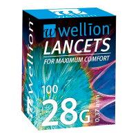 WELLION LANCETAS PUNCION ESTANDAR 28G 100 UD