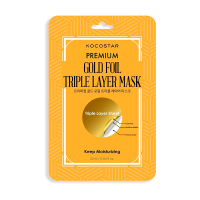 KOCOSTAR GOLD FOIL TRIPLE LAYER MASK 25ML 1UD