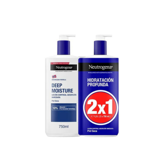 NEUTROGENA HIDRATACION PROFUNDA LOC 2X750ML AZUL