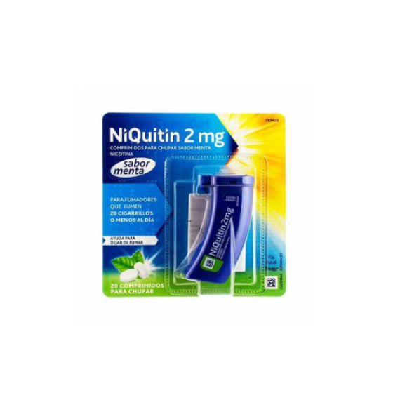 NIQUITIN 2 MG 20 COMPRIMIDOS PARA CHUPAR (SABOR