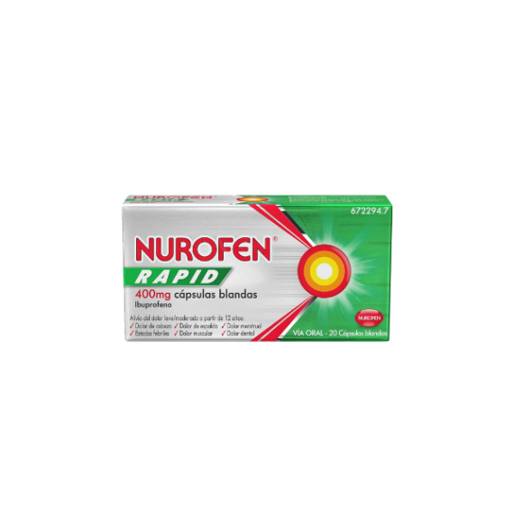 NUROFEN RAPID 400 MG 20 CAPSULAS BLANDAS