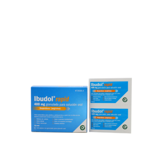 IBUDOL RAPID 400 MG 20 SOBRES GRANULADO PARA SOL