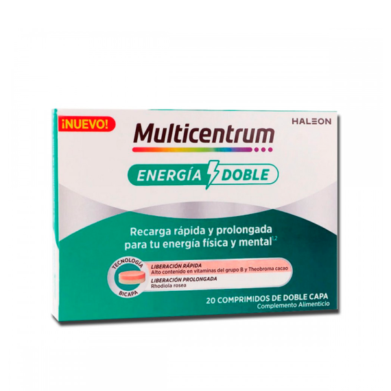 Multicentrum Energia Doble 20 Comprimidos