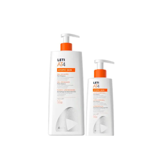 Leti At-4 Atopic Skin Pack Gel Baño+Leche Corpo