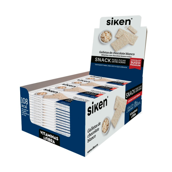 Siken Galleta Chocolate Blanco 32 u 1 Caja