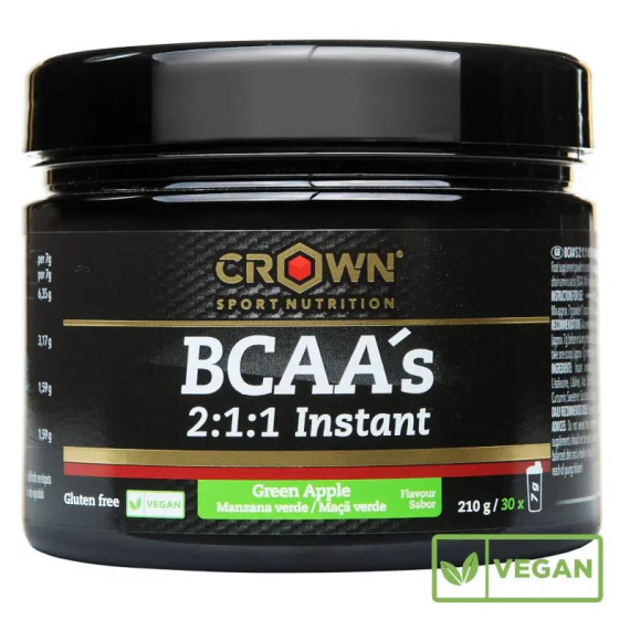 CROWN BCAA'S 2:1:1 INSTANT MANZANA VERDE 210 G