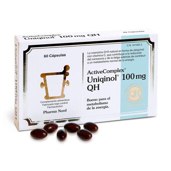 PHARMANORD ACTIVE COMPLEX Q10 UNIQUINOL 100 MG 60 CAPSULAS - 1