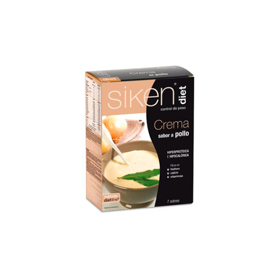 SIKEN DIET CREMA DE POLLO 22 G 7 SOBRES - 1