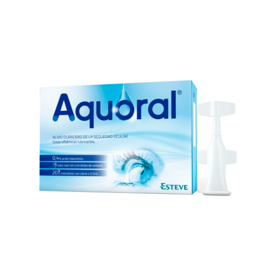 AQUORAL GOTAS OFTALMICAS LUBRICANTES MONODOSIS 0.5 ML 20 U - 1